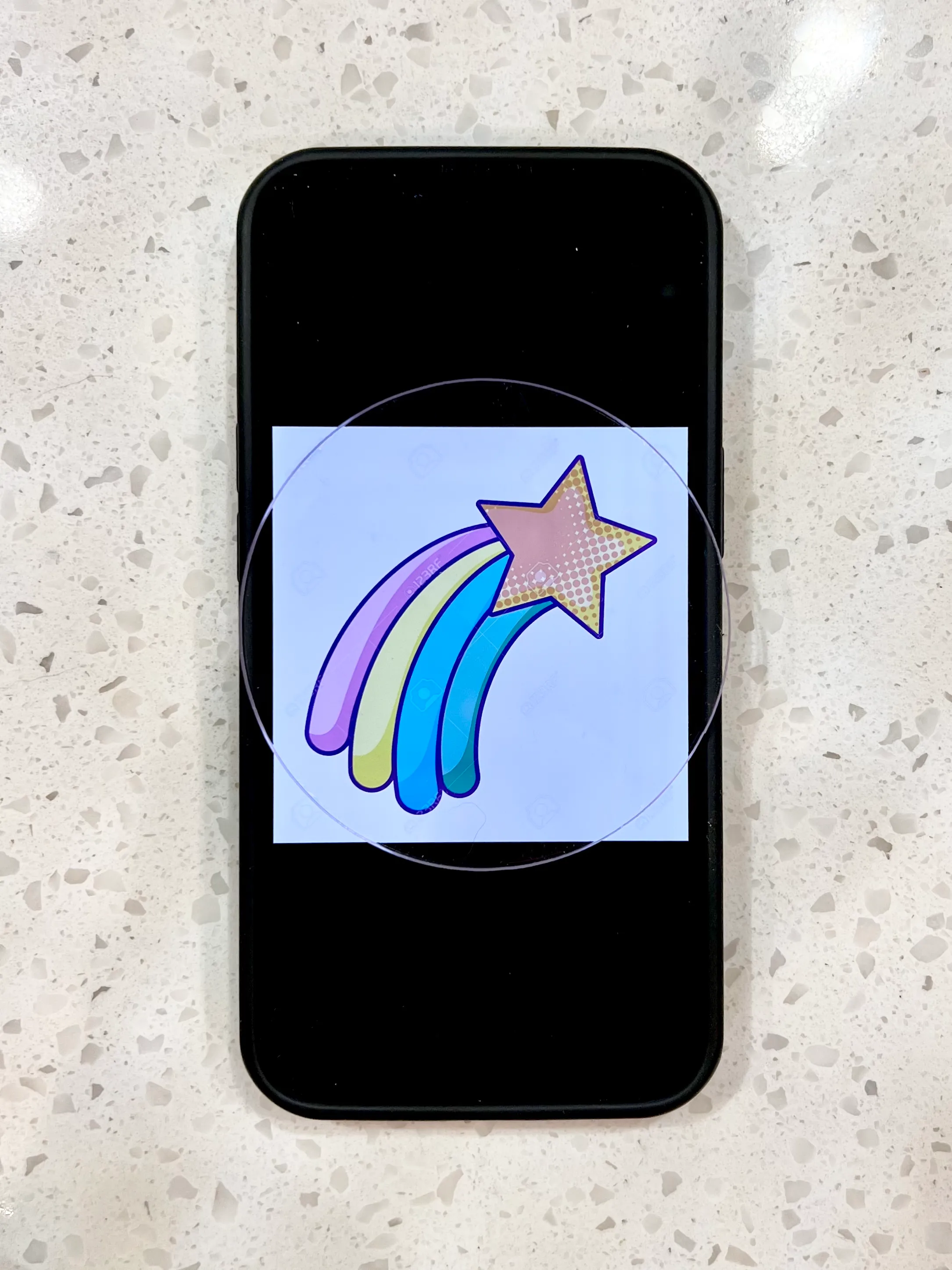 Original design opened in a phone photo album