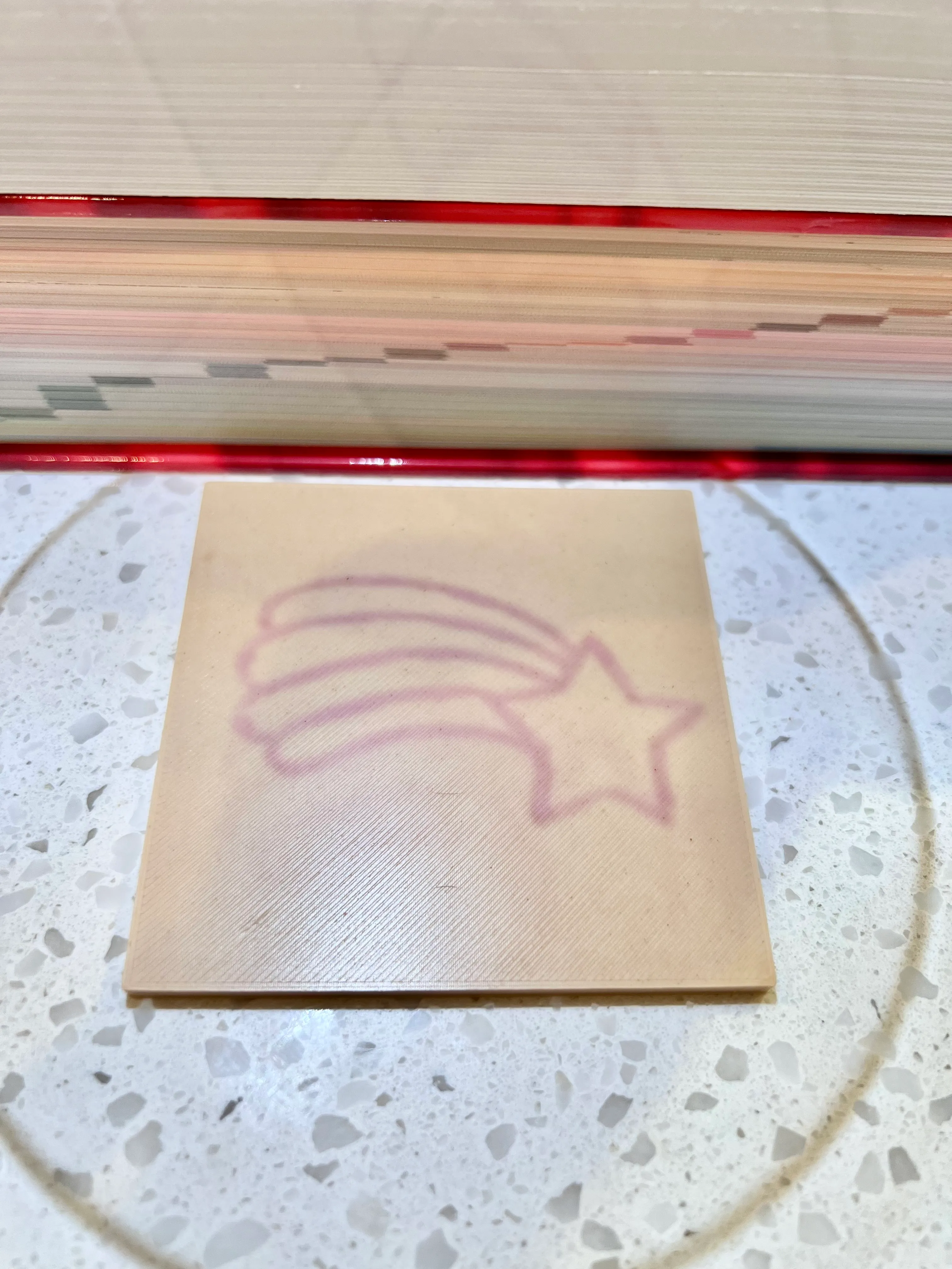 Projected cookie design created with the DIY projector setup