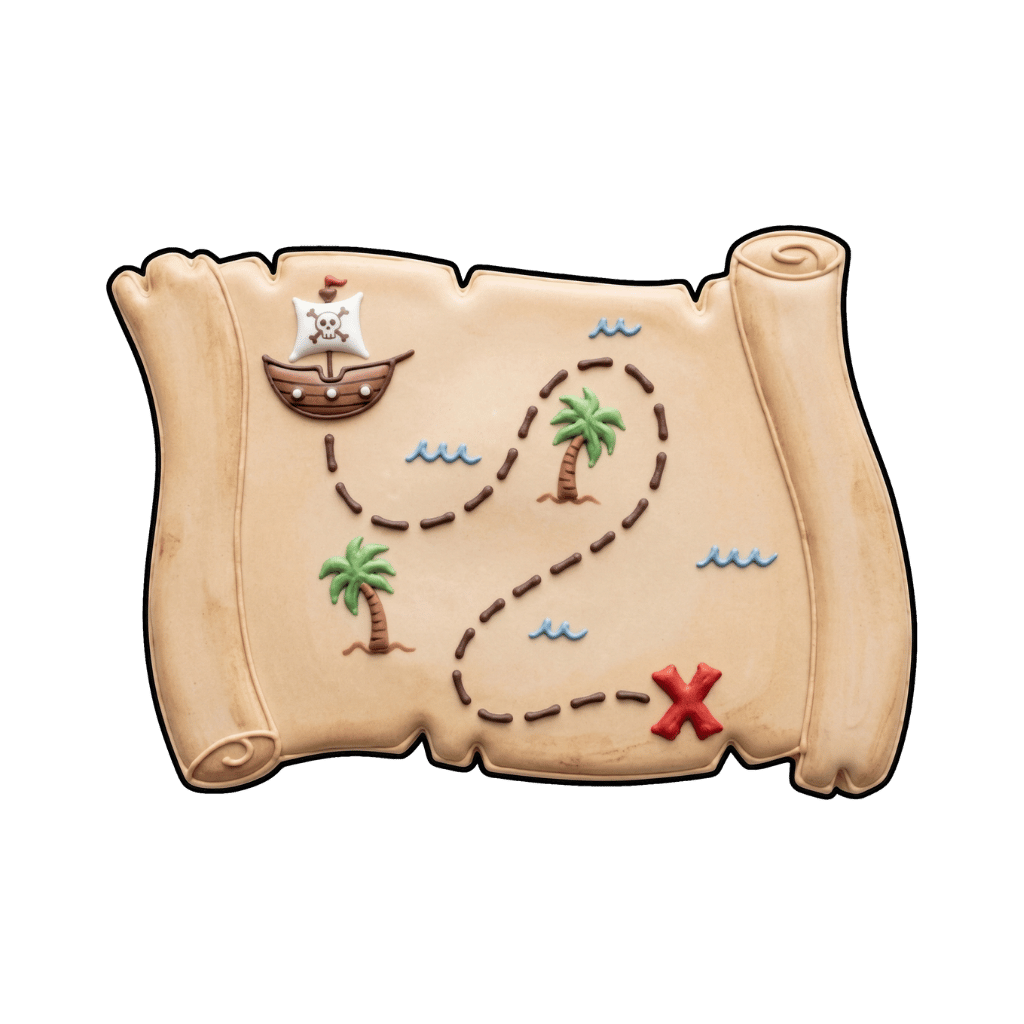 Pirate birthday cookie inspiration idea 3