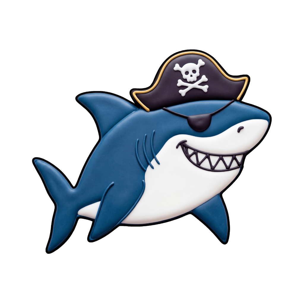 Pirate birthday cookie inspiration idea 5