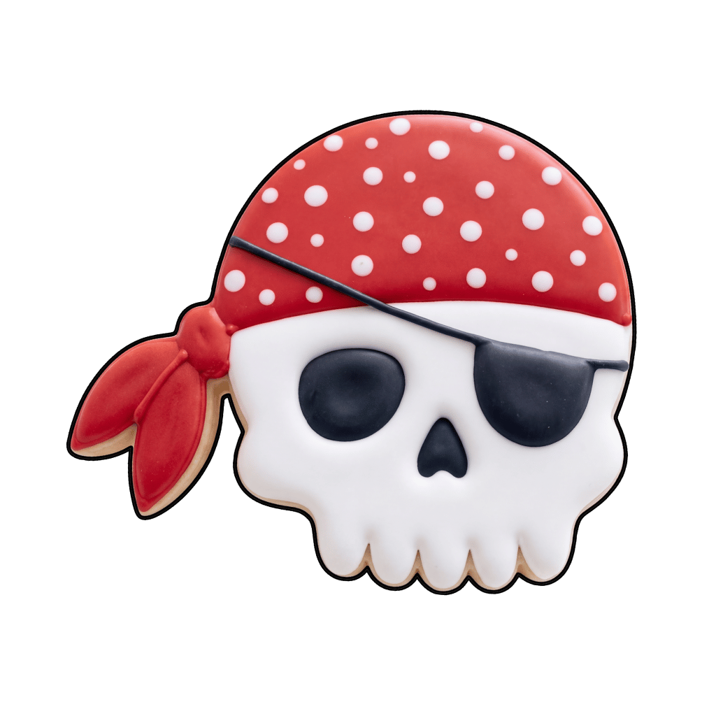 Pirate birthday cookie inspiration idea 8