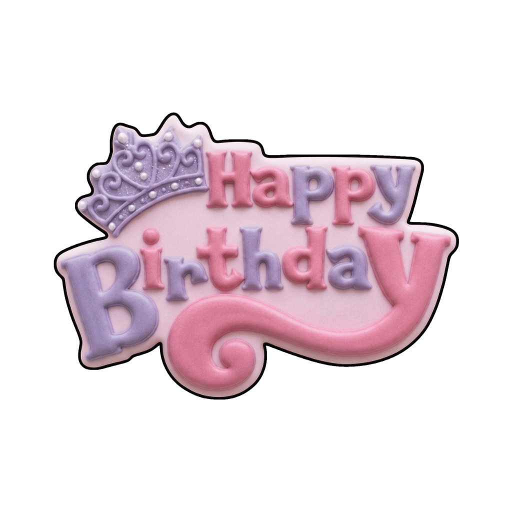 Sweet 16 princess birthday cookie inspiration idea 3